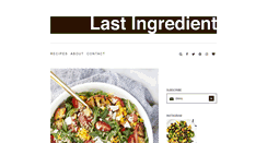 Desktop Screenshot of lastingredient.com